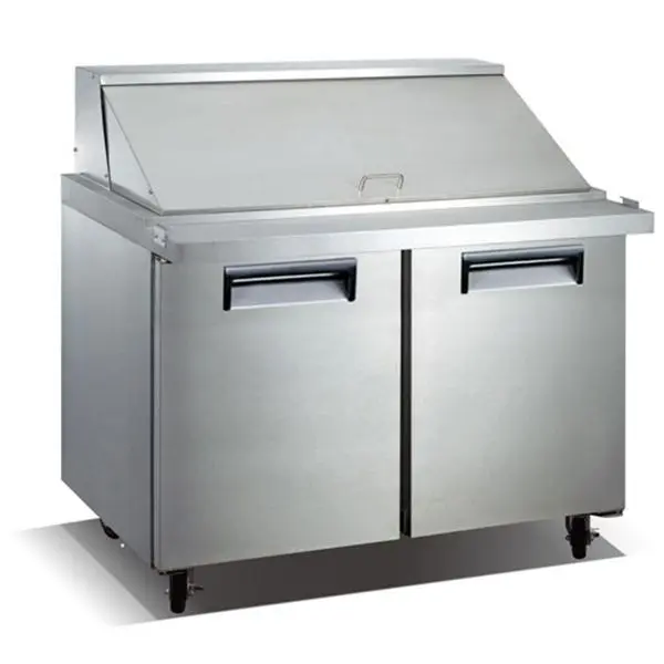 U-Star Refrigerated Mega Top Salad/Sandwich Prep Table - 2 Door, 48", USSLM-2D