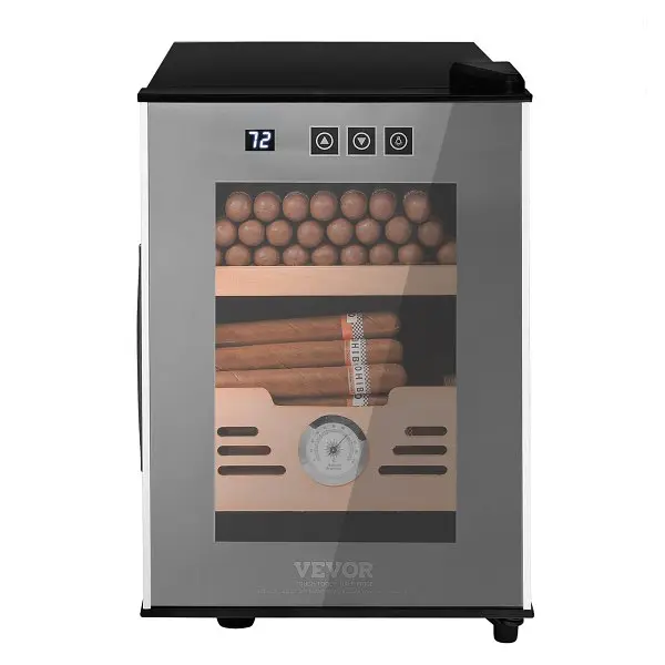 VEVOR Corrosion-Resistant Electric Cigar Humidor, 16L Cigar Humidor Cabinet Heating & Cooling Temp Regulation System, ...