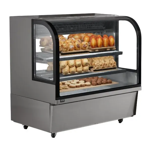 VEVOR Refrigerated Presentation Crate Bakery Presentation Fridge Case 18 cu ft/505L 2-Tier, SSZSJLDHX18CQBN40V1