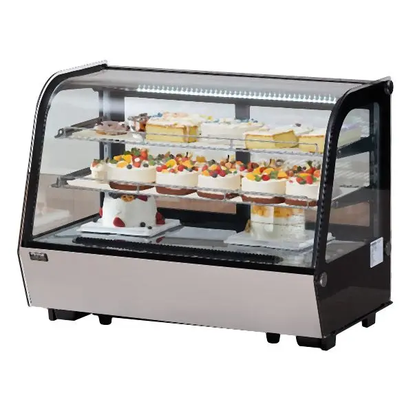 VEVOR Refrigerated Presentation Master Pack Bakery Presentation Fridge Case 5 cu ft/146L 2-Tier, DGZSJTMHX5CFLW41TV1