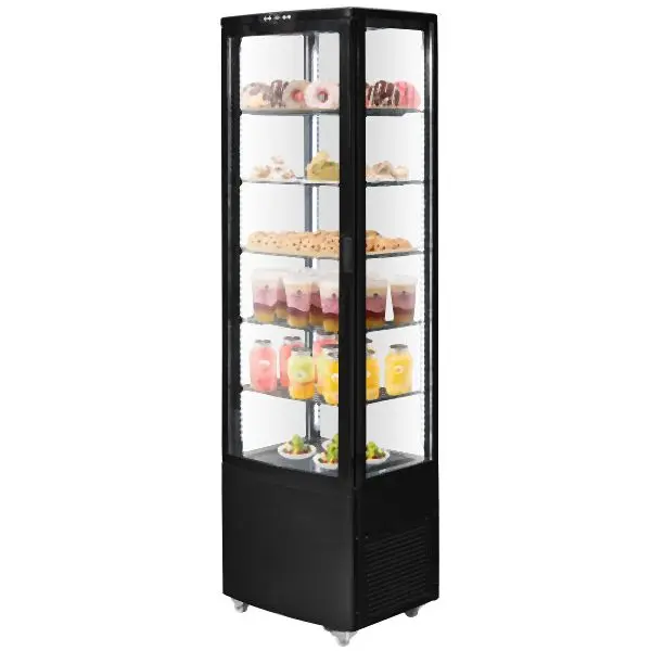 VEVOR Visible Refrigerated Presentation Case Bakery Presentation Fridge Case 9.8 cu ft/278L 5-Tier, DGZSJLDFX98CV5MZPV1