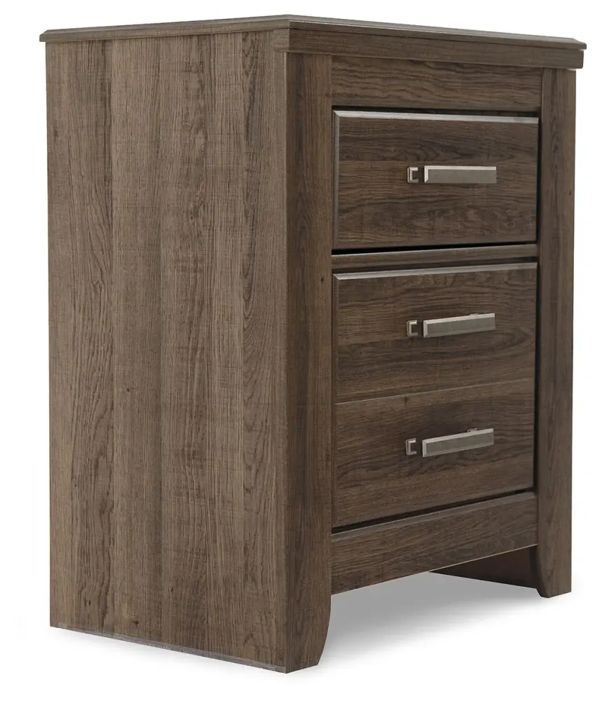 Juararo - Two Drawer Night Stand - Rich Brown
