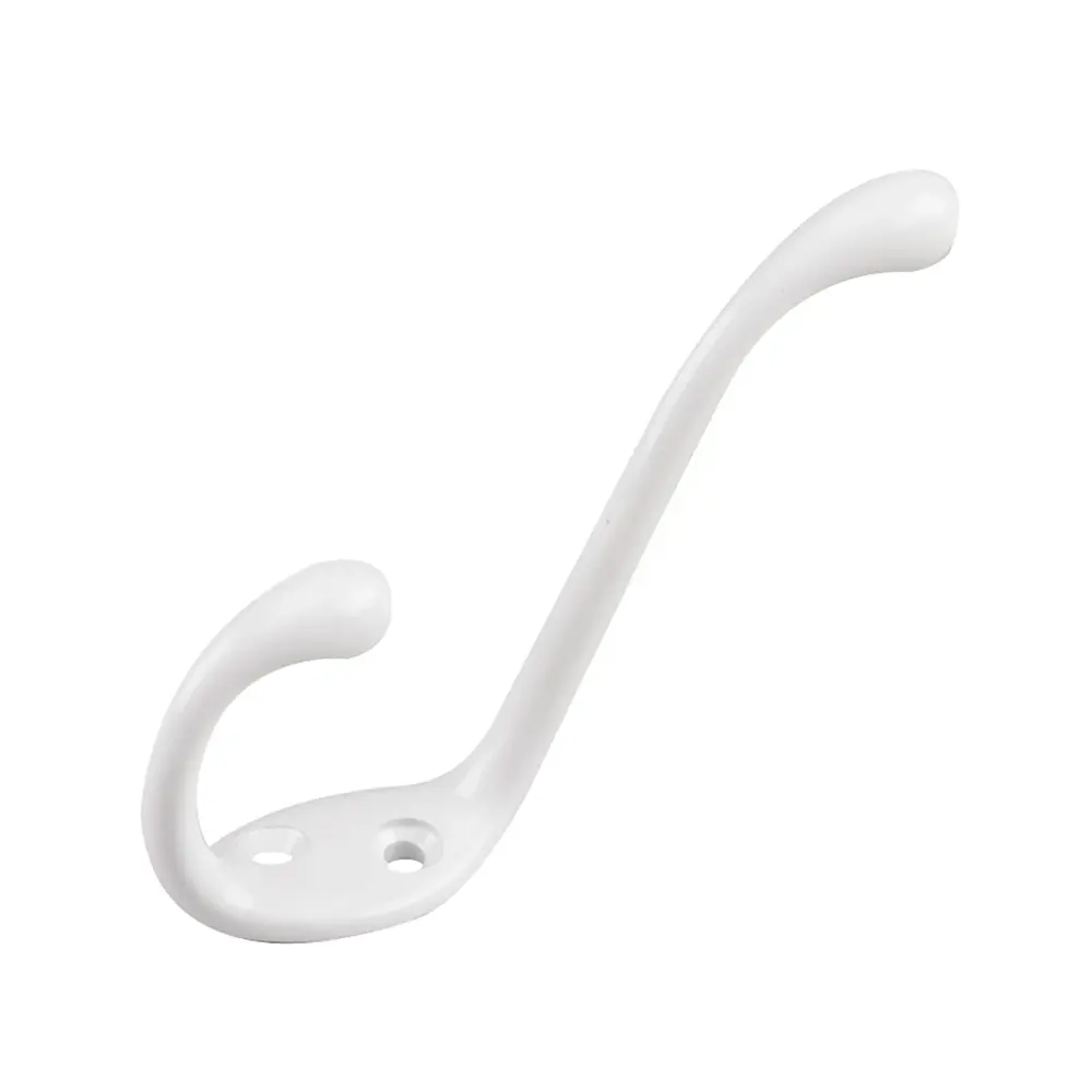 White Robust Coat Hook # 237, 5-1/2''