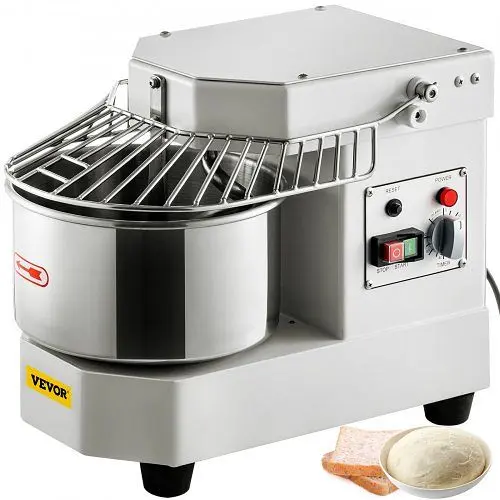 VEVOR Professional-Grade Commercial Dough Food Mixer Spiral Dough Mixer 7.3Qt Bowl, DGBMD8-8L110VTTM3V1