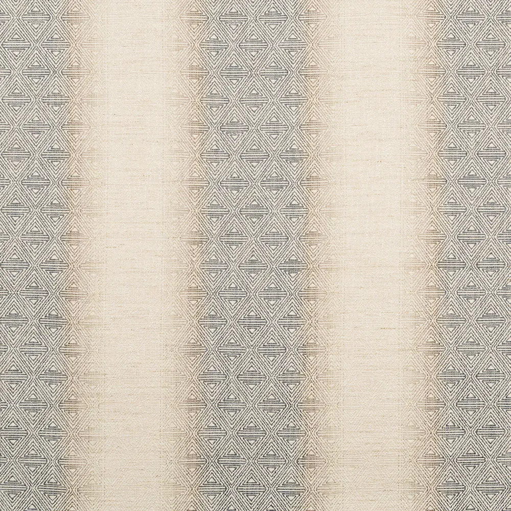 Pewter Line and Triangle Detail Fabric