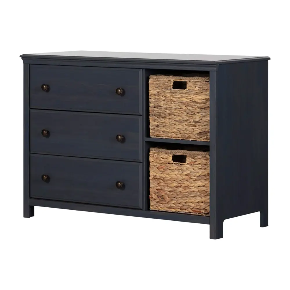 Chest 3 Drawers and Baskets Cotton Candy - Blueberry