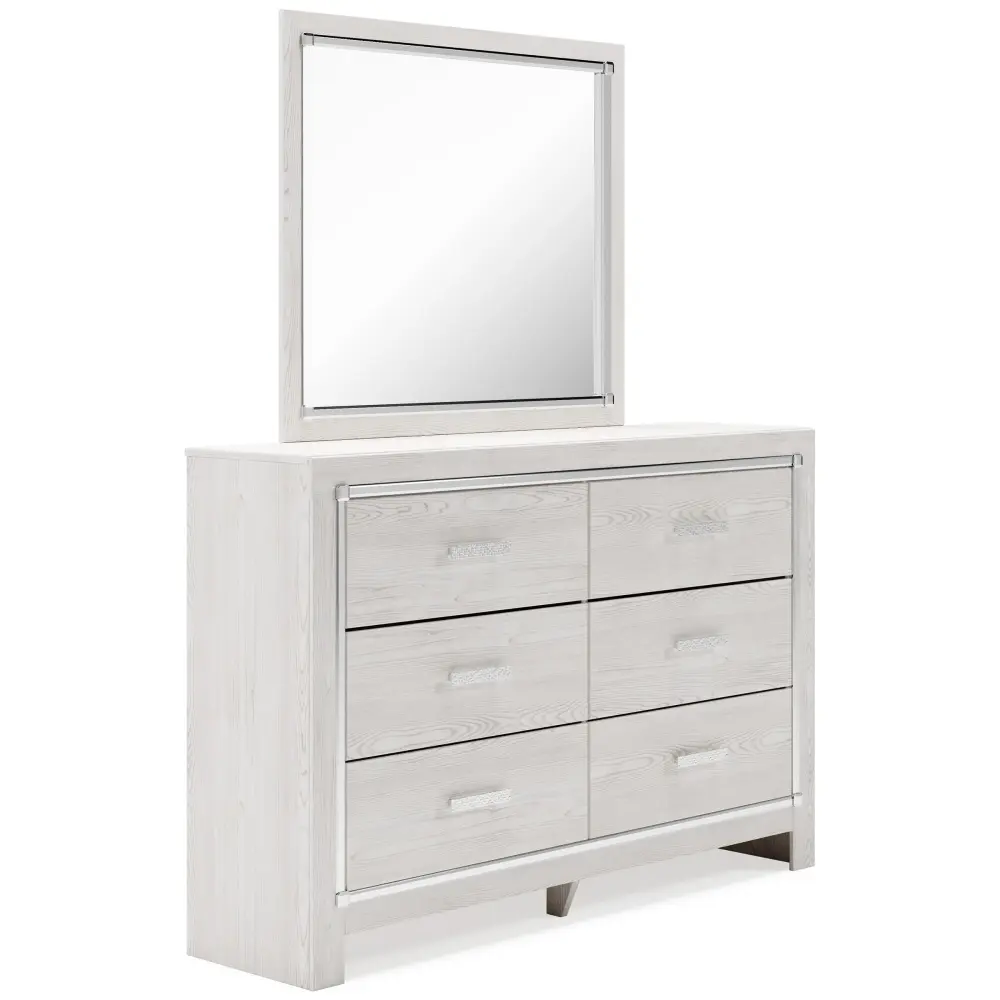 Diamond Current Furniture Exclusive Design Altyra 6-Drawer Dresser Mirror B2640-31/B2640-36