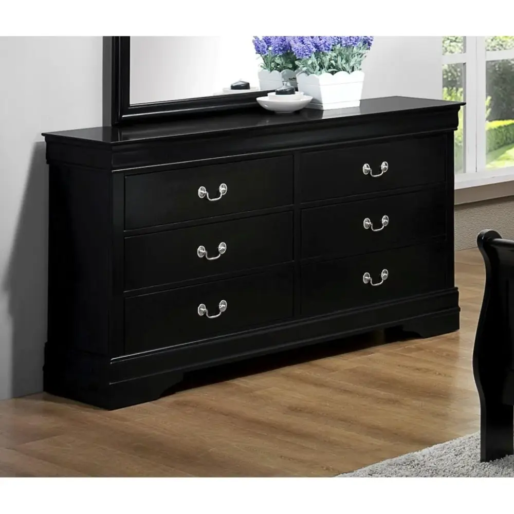 Diamond Modern Furniture CM Louis Philip 6-Drawer Dresser B3950-1