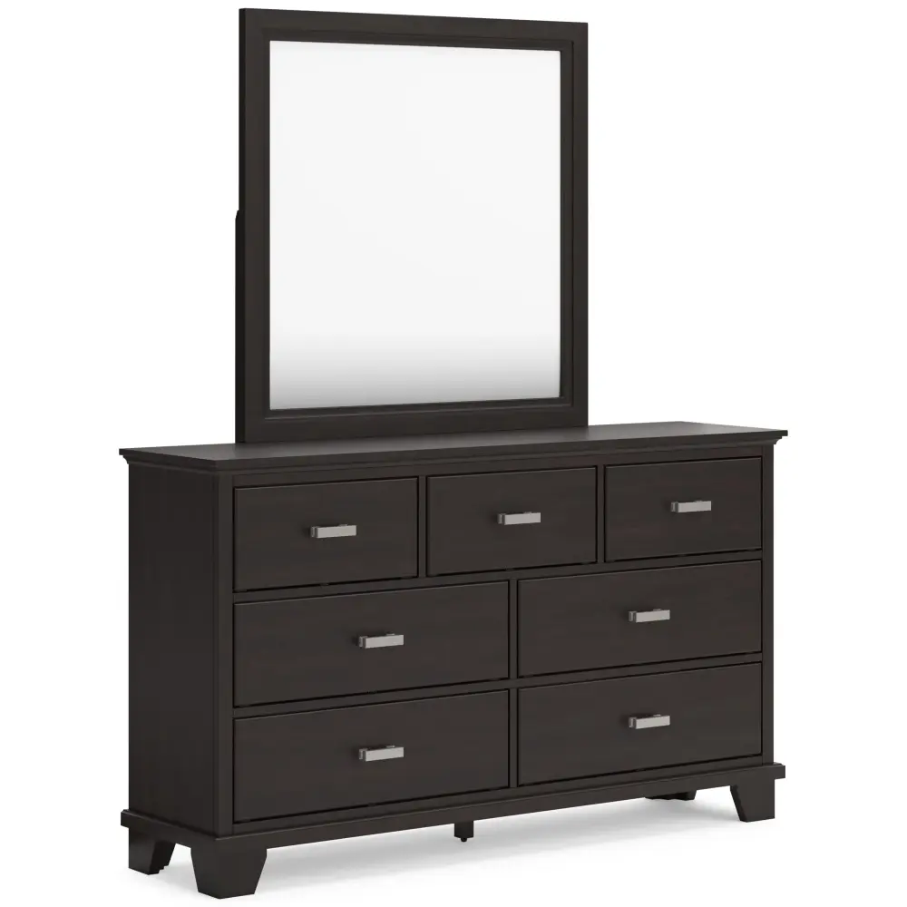 Diamond Modern Furniture Select Design Covetown 7-Drawer Dresser Mirror B441-31/B441-36