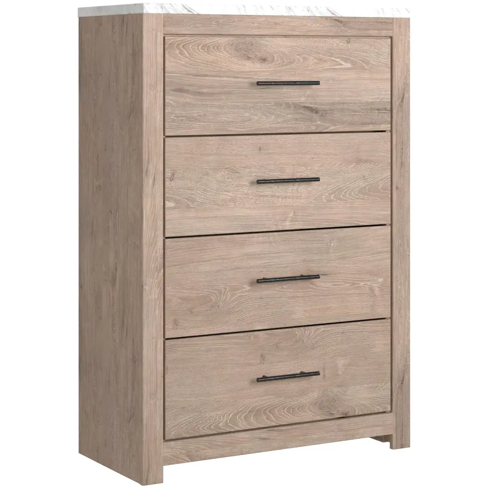Diamond Modern Furniture Unique Design Senniberg 4-Drawer Chest B1191-44