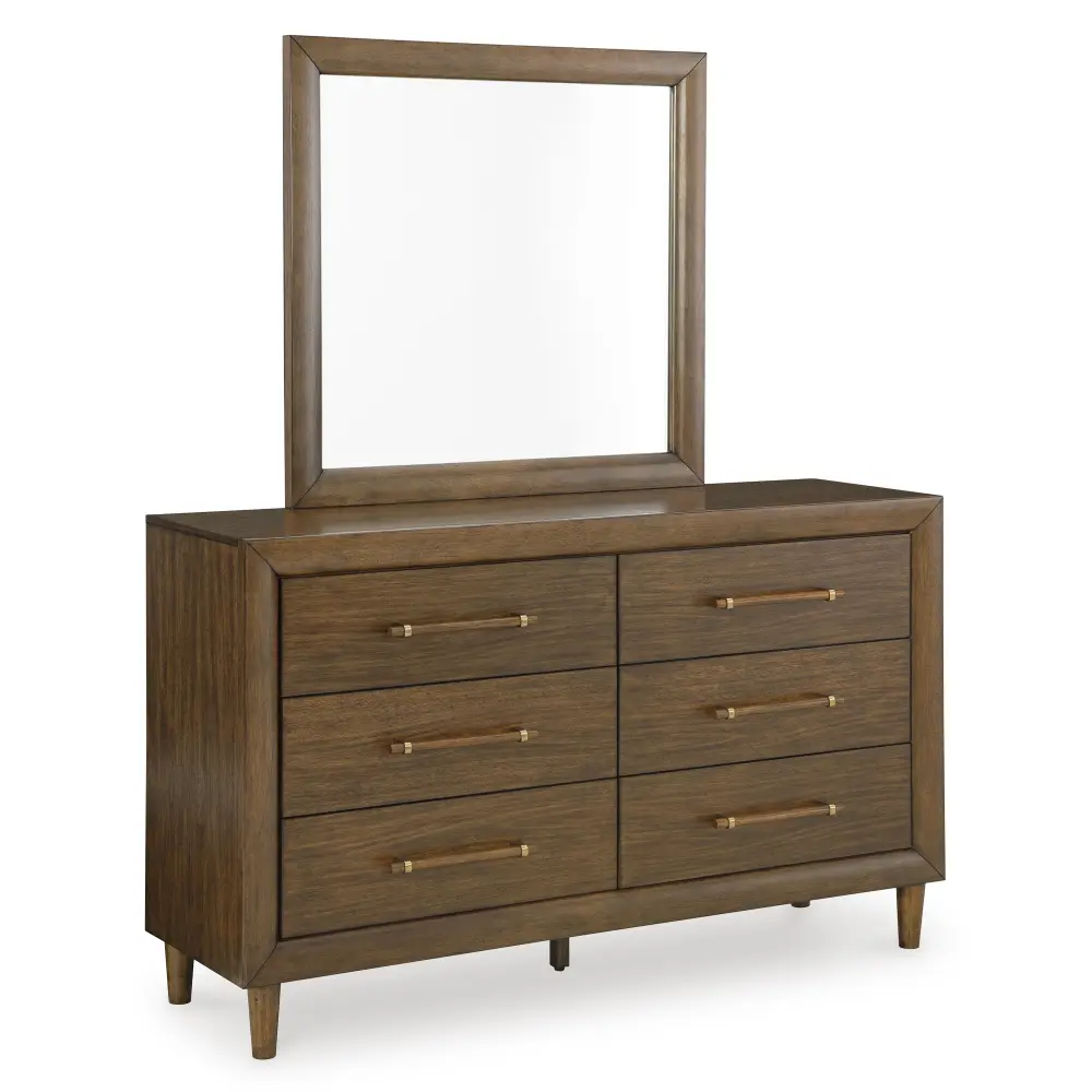 Diamond Sleek Furniture Exclusive Design Lyncott 6-Drawer Dresser Mirror B615-31/B615-36