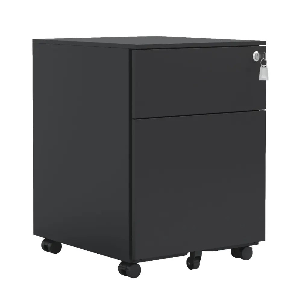 2 Drawer Mobile File Cabinet Lock Alloy File Cabinet Legal / Letter / A4 / F4 Size / Home / Office Design