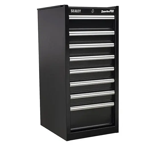 Sealey AP33589B Hang-On Chest 8 Drawer Ball Bearing Runners - Ebony - Tool Chests