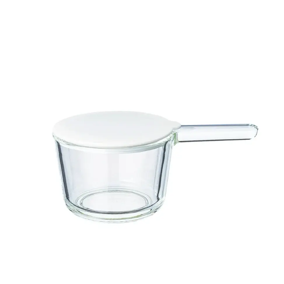 Commercial Grade One-Handle Glass Petite Pot Silicone Lid