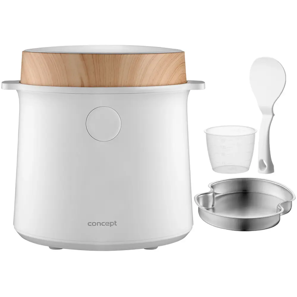 Concept rice cooker, 9 programs, LED display, 1.5l, chalk, RE3030 (EU plug)