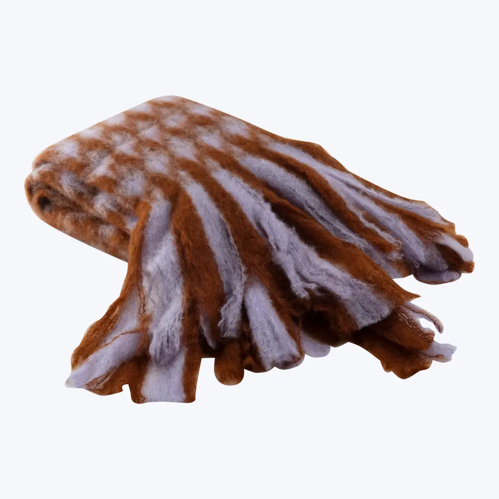 Sherpa Mohair Herringbone Throw