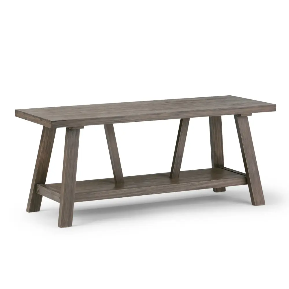 Dylan - Entryway Bench - Driftwood 36 Inch Length