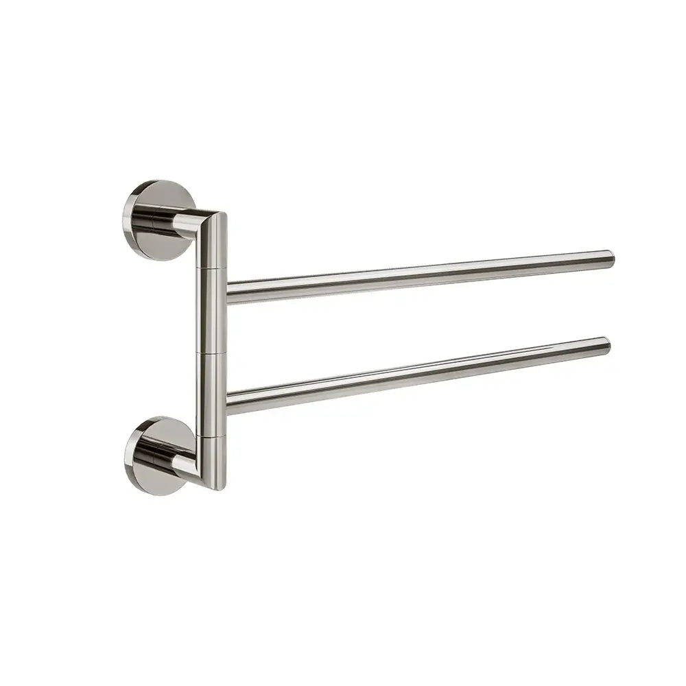 Disposable Bamboo Porte-serviettes pivotant Summit - Nickel poli