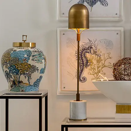 Oppa White Buffet Lamp