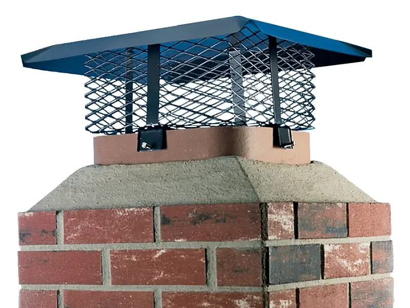 Shelter SCADJ-S Adjustable Chimney Cap, Hardened, Black, Powder-Coated, Fits Duct Size: 19-1/4 x 9-1/4 x 19-1/4