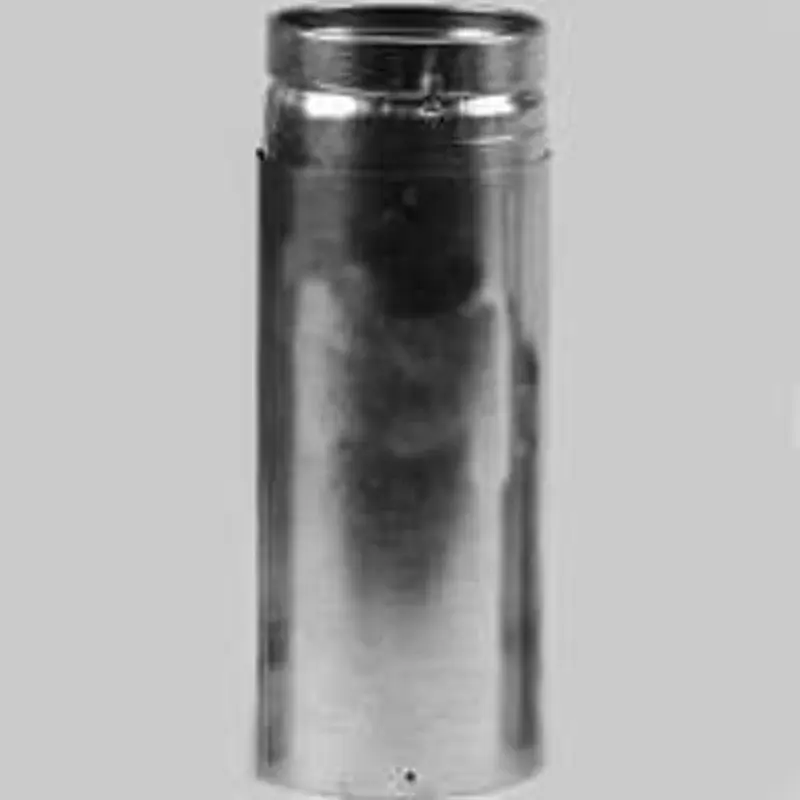 Selkirk 243086 Modifiable Pellet Stove Pipe, 3 Dia, 12 L, Steel