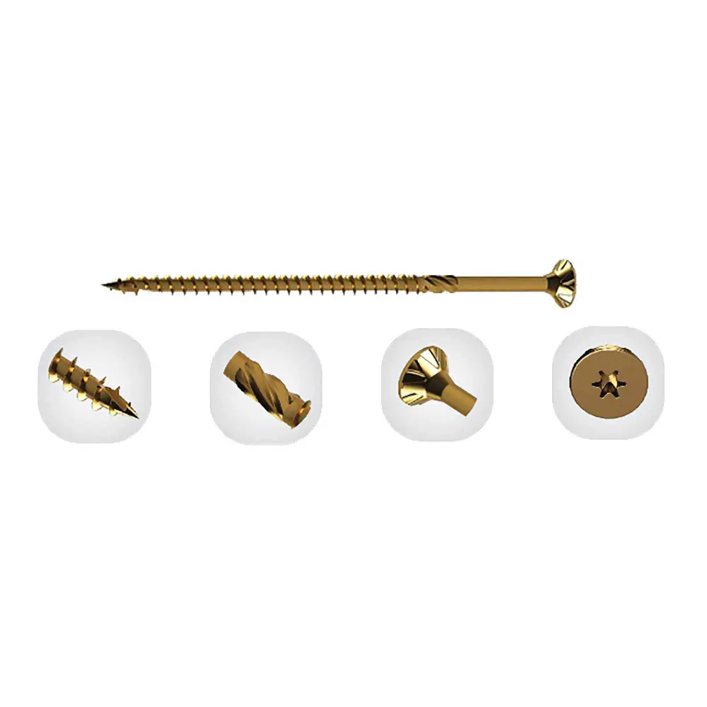 U2 Fasteners Fits-all Screw, #12 x 5" (50 Units)