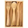 12-Pc. Reusable Bamboo-based Flatware Set Storage Case