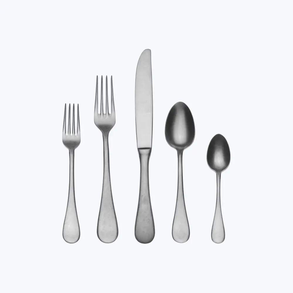 Classic Vintage Flatware, Pewter Finish