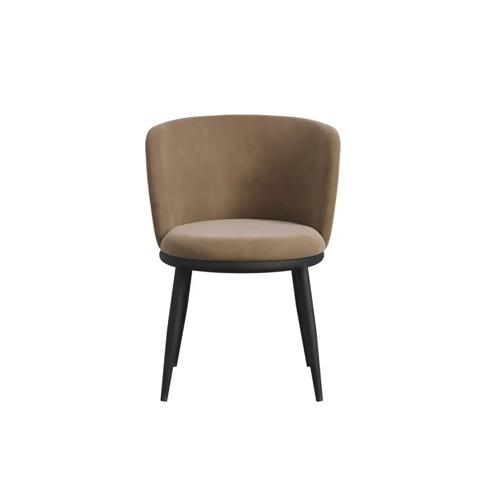Clover Set 2 Dining Chairs - Mole & Black
