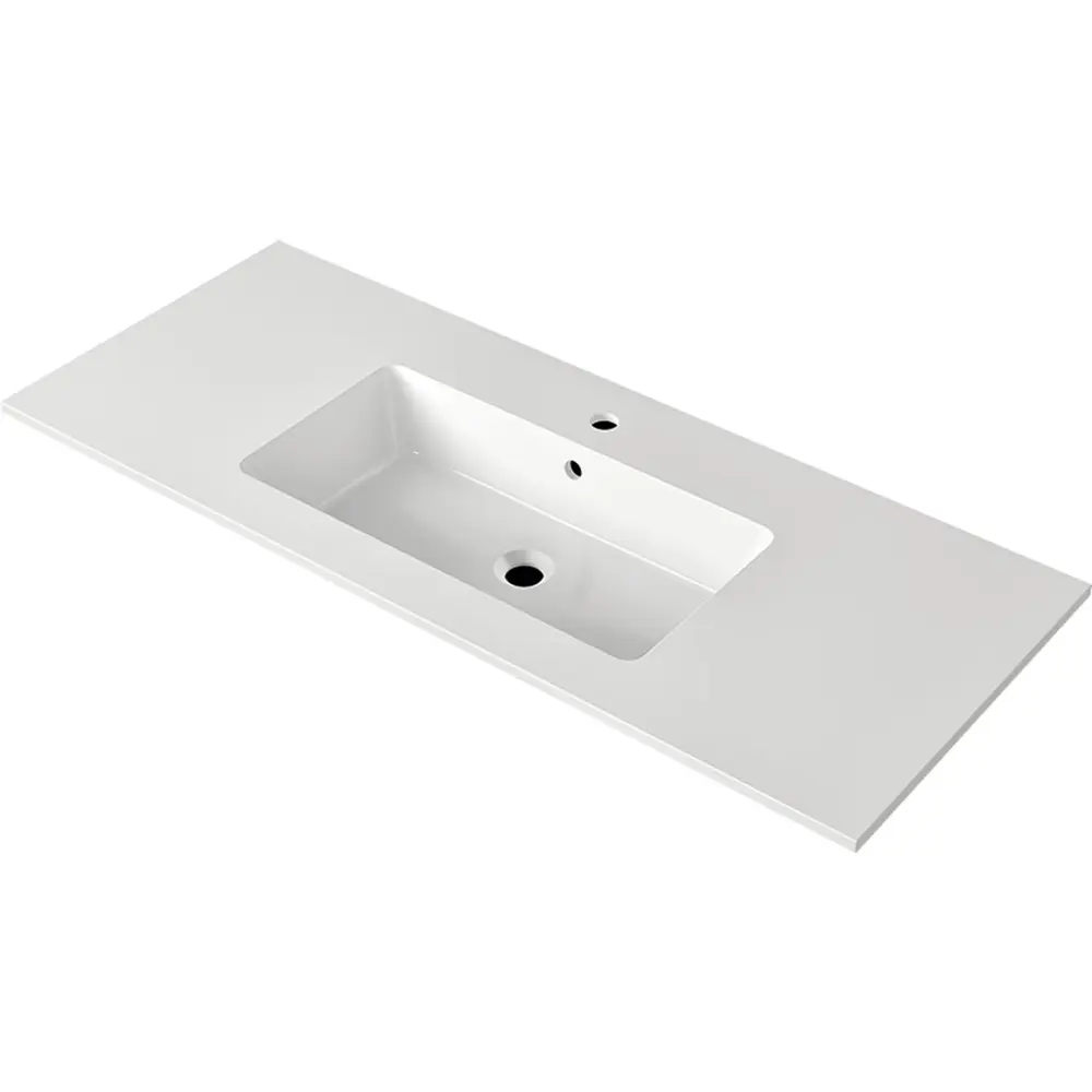NICOS INTERNATIONAL: Furniture washbasin MAX 1210, Mineral Composite Snow 87751 121 cm