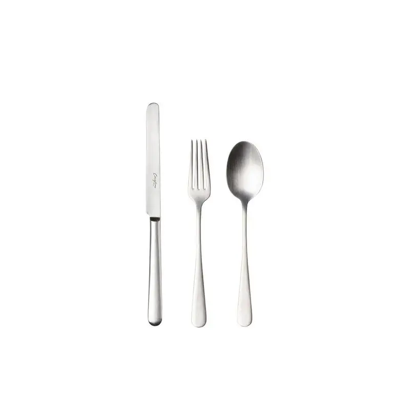 PACIFICA Flatware Dessert 18 Pieces Place - Vintage Brushed Silver