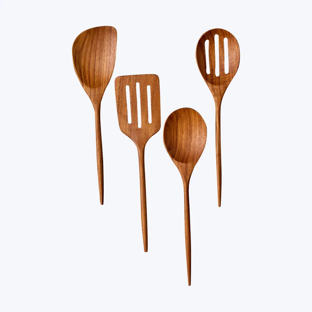 Padma Teak Mini Kitchen Utensils, Place 4