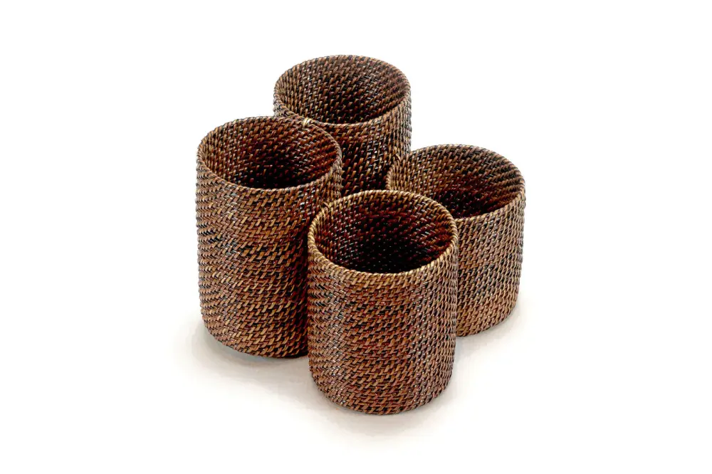 Woven Flatware Caddy Basket - Dishwasher Safe