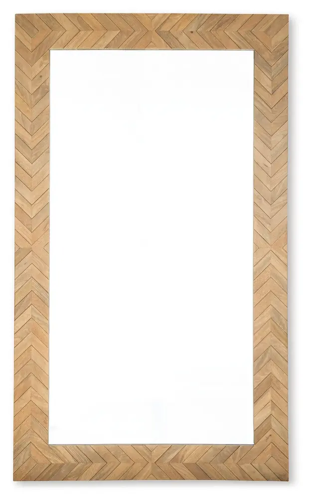 Hexagon Cluster Waylane - Floor Mirror - Chocolate