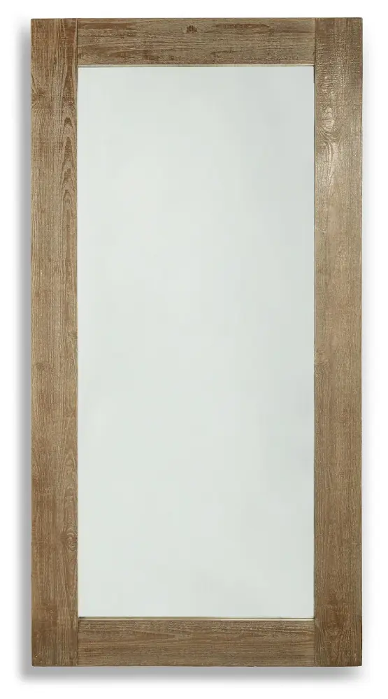 Waltleigh - Floor Mirror - Distressed Espresso | Easy Installation Included