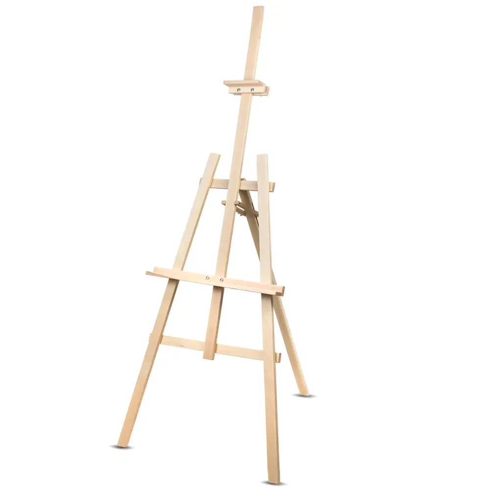 WOODOK Painting Easel Height Tilt Adjustment Stable Beech Wood Natural Eco Compact Professional Scorekeeper