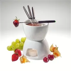 Chocolate Fondue Place, Porcelain