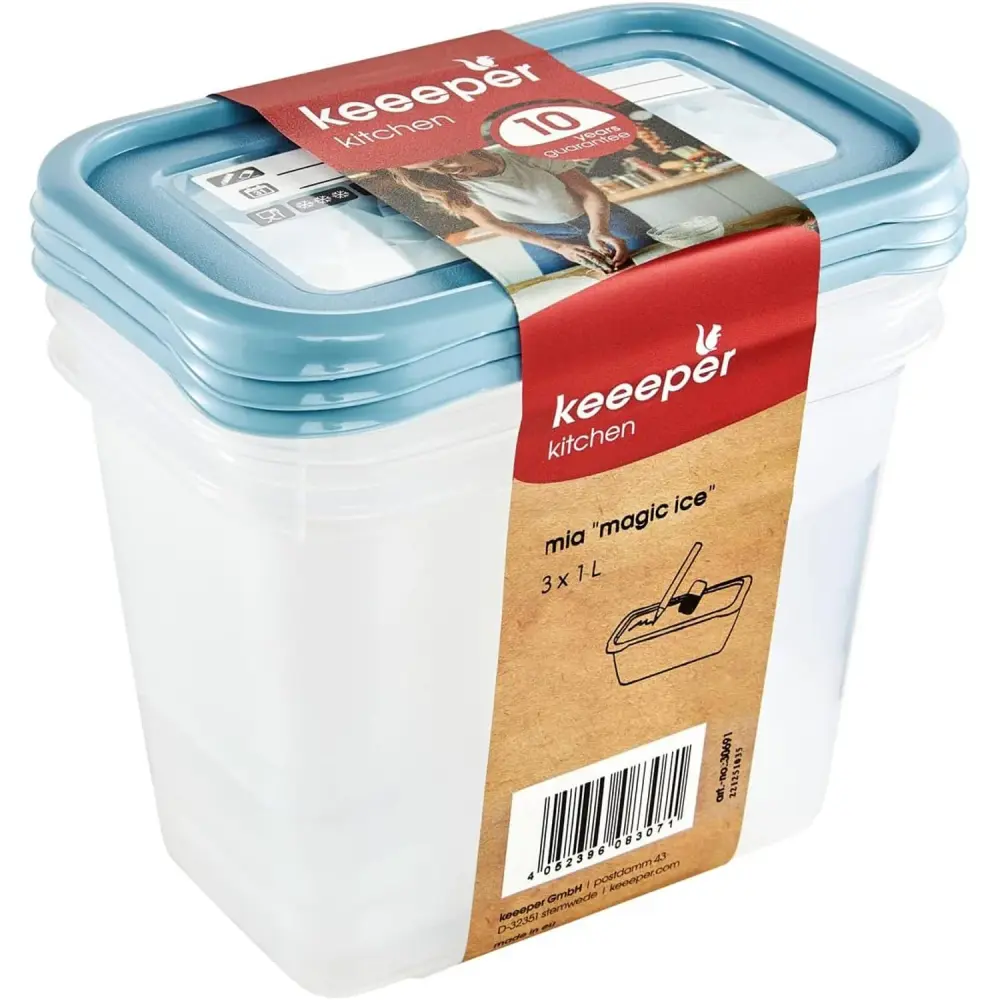 Adjust 3 1000 ml food containers Mia Magic Ice Keeeper