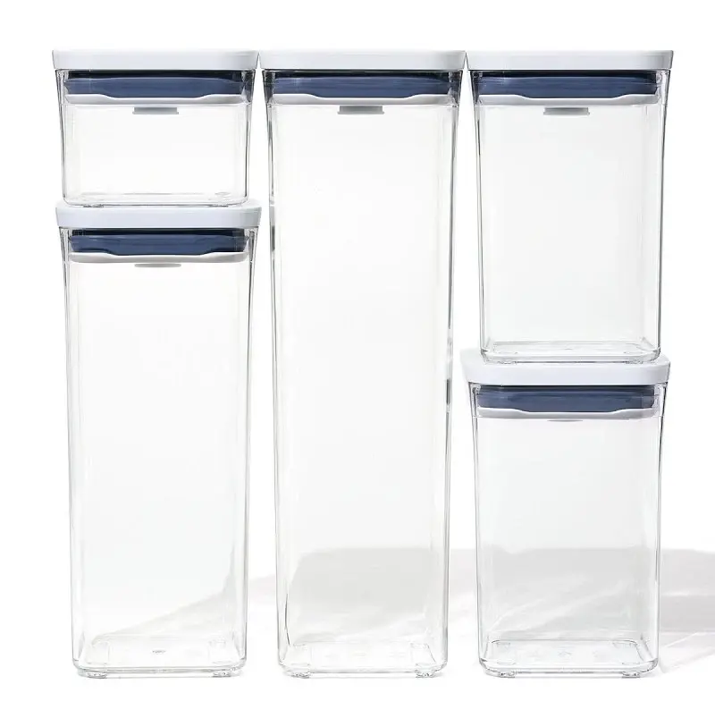 Good Grips 11235900 Series Pop Container Place, Square, Gray, 5/PK