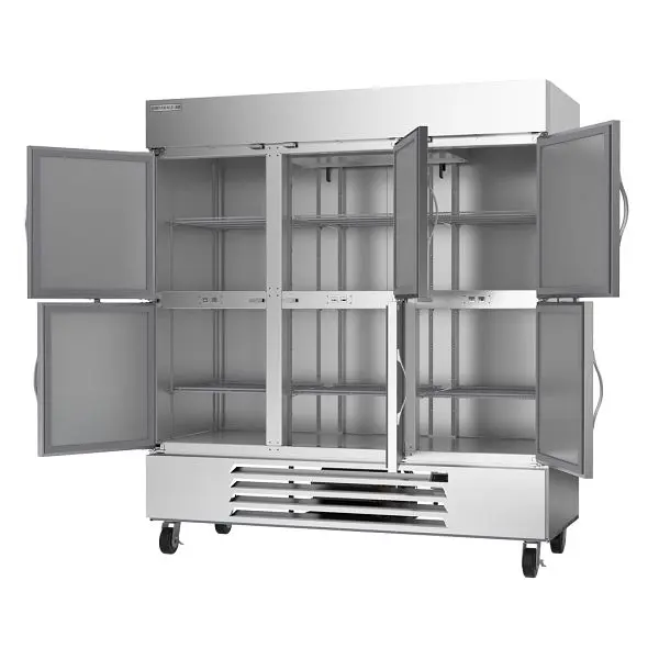 Beverage-Air Horizon Series Glass Half-Door Bottom Mount Freezer, Exterior Dimensions: WxDxH: 75" X 33 3/4" X 84...
