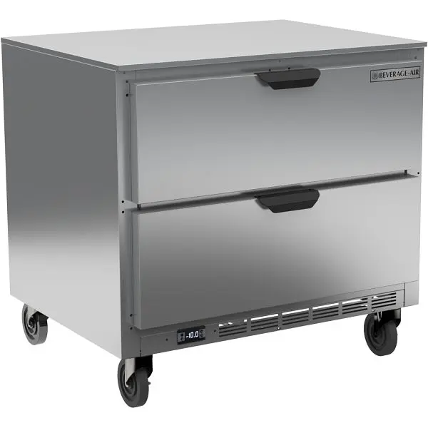 Beverage-Air Undercounter Freezer Drawers, Exterior Dimensions: WxDxH: 36"W x 32"D x 34 5/8"H Casters, UCFD...