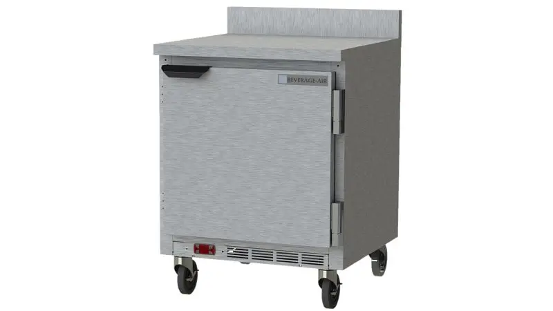Beverage-Air Worktop Freezer Foamed- Place Backsplash, Exterior Dimensions: WxDxH: 27” X 29 7/8” X 39 5/8”, WTF27HC-FIP