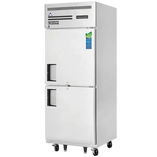 Everest Knurled Refrigeration 1 Section Half Door Freezer, 29 1/4" (ETL Approved But No NSF), ESFH2 Everest Refrigera...