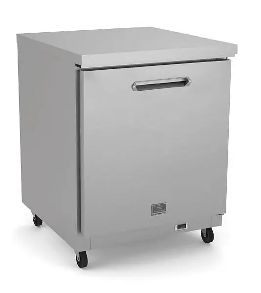 Kelvinator Industrial Commercial 1-door undercounter freezer, 27", R290 refrigerant gas, -9°F, stainless steel, 7382...