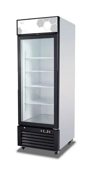 Migali 23 Cubic Feet Glass Door Merchandiser Freezer, 27"x31.5"x81" (WxDxH), 404A, Lift Gate included, C-23...