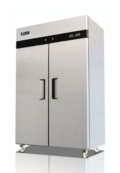 Migali Next-Generation 2 Door Reach- Freezer, 51.7"x33.2"x83.8" (WxDxH), 134A, Lift Gate included, C-2F-HC+LG