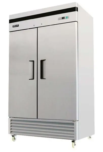 Migali Quick-Connect 2 Door Reach- Freezer, 39.5"x31.5"x83.2" (WxDxH), All natural, R290, Lift Gate include...