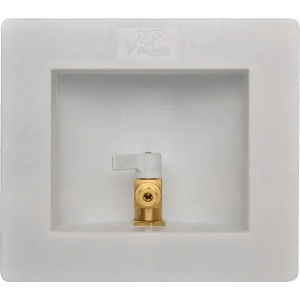 SharkBite Red Brass Ice Maker Outlet Box, 25032