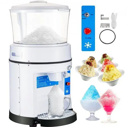 VEVOR 110V Commercial Ice Shaver Crusher 1100LBS/H 17.6 Lbs Hopper, PBJBY-56800000001V1