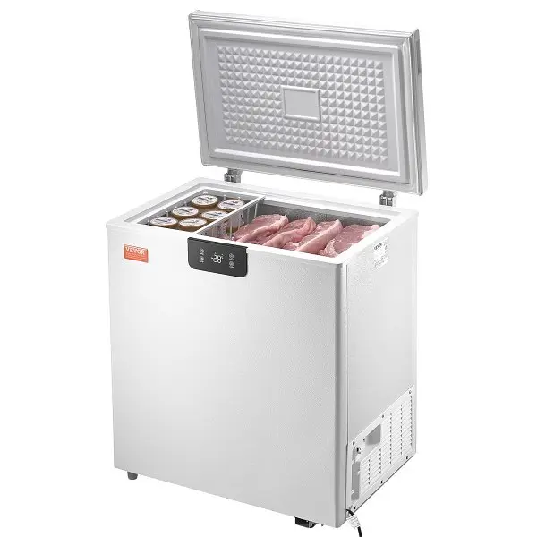 VEVOR Chest Freezer, 3.88 Cu.ft / 110 L Space-saving Deep Freezer, Bright White, JYLJ35CFTBS0RP0EDV1